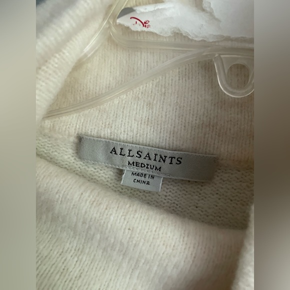 Allsaints Lock Roll Neck Sweater Size Medium - Picture 5 of 6